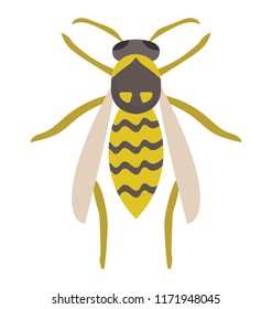 
A insect having legs with depicting wasp
