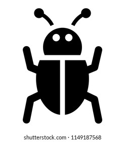 
An insect having wings and antennas on head depicting beetle 
