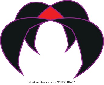 Insect head. Vector Graphic with write background