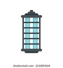 Insect hunt lamp icon. Flat illustration of Insect hunt lamp vector icon isolated on white background