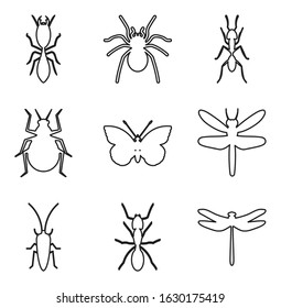 Insect Icon. Great for coloring books or zoos