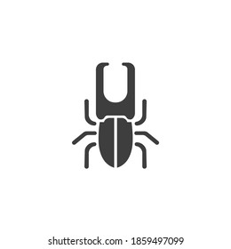 Icono de insectos Negro aislado en vector de fondo blanco
