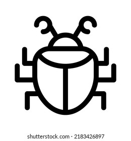 icono de insectos o logotipo símbolo de señas aislado ilustración vectorial - iconos vectoriales de estilo negro de alta calidad
