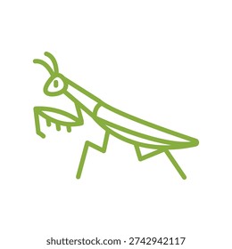 Insect icon of an praying mantis