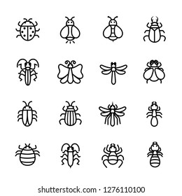 Insect icon set