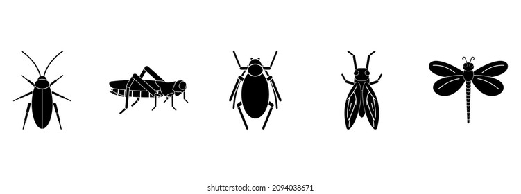 insect icon set, insect vector set sign symbol
