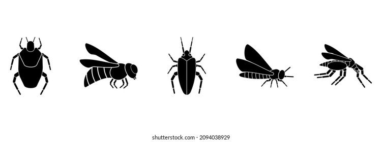 insect icon set, insect vector set sign symbol