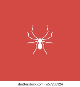 insect icon. sign design. red background