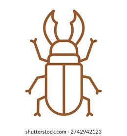 Insect icon of an stag beetle