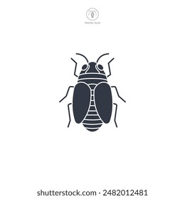 Insect Icon symbol vector illustration isolated on white background