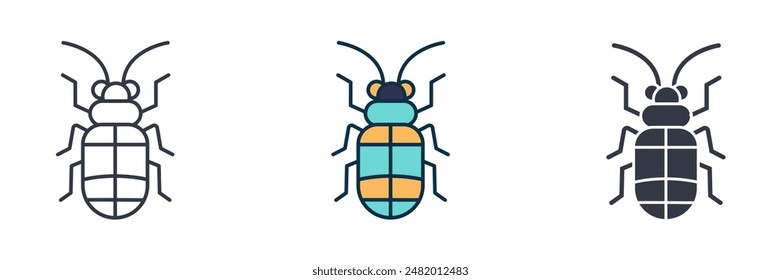 Insect Icon symbol vector illustration isolated on white background