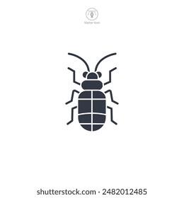 Insect Icon symbol vector illustration isolated on white background