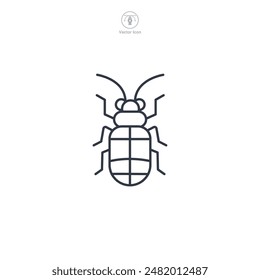 Insect Icon symbol vector illustration isolated on white background