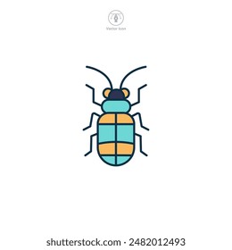 Insect Icon symbol vector illustration isolated on white background