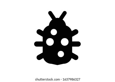 Insect icon vector , beetle icon