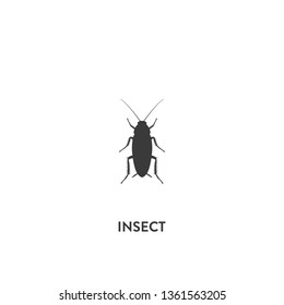insect icon vector. insect sign on white background. insect icon for web and app