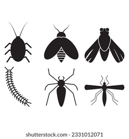 insect icon vector template illustration logo design