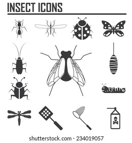 Insect icons - Illustration 