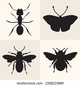 insect illustration can be used as an icon