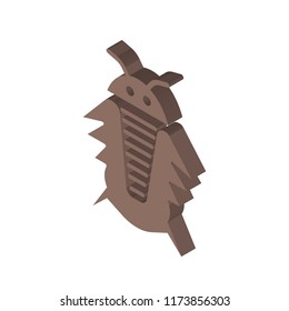 Insect isometric left top view 3D icon