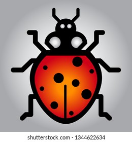 Insect Ladybug. Logo, Identity, Style