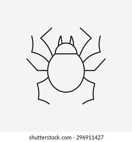 insect line icon