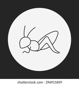 insect line icon