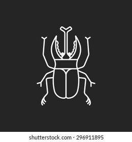 insect line icon