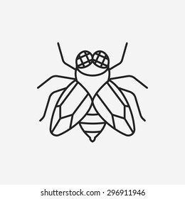 insect line icon