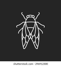 insect line icon