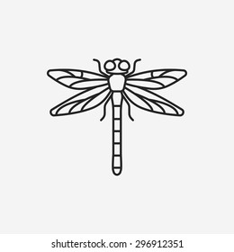 insect line icon