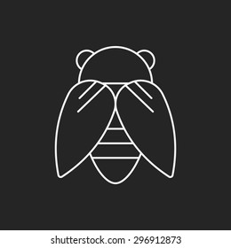 insect line icon