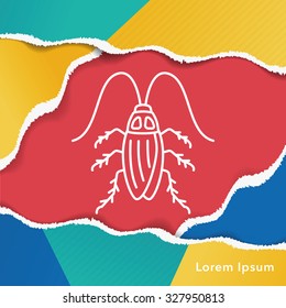 insect line icon