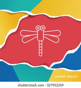 insect line icon