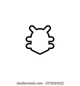 Insect line icon. Simple style fumigation company big sale poster background symbol. Logo design element. T-shirt printing. Vector for sticker.