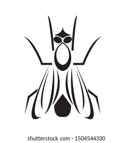 insect logo design template icon