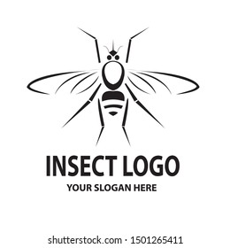insect logo design vector template, insect logo