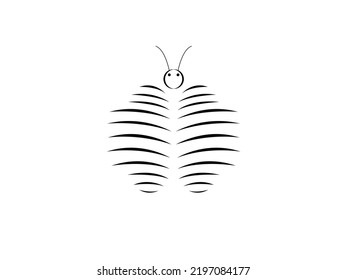 insect logo template minimal design animals nature butterfly