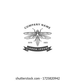 ilustración de diseño vectorial del logotipo de insectos. icono de logotipo, símbolo y plantilla
