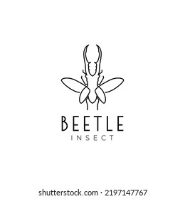 Insect Male Beetle Logo Design