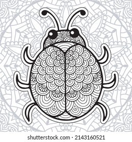 Insect Mandala Coloring Pages.
Stress Relieving Animals Designs