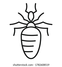 Insect nature bug icon. Outline insect nature bug vector icon for web design isolated on white background