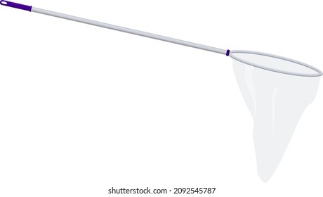 Insect net, illustration, vector on a white background.