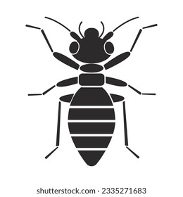 Insect order psocoptera Barklice geometric icon vector illustration