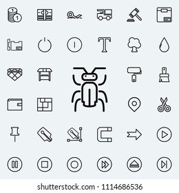 insect outline icon. Detailed set of minimalistic line icons. Premium graphic design. One of the collection icons for websites, web design, mobile app on colored background