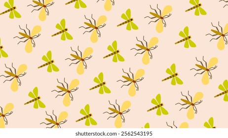 Insect pattern background. Insect illustration pattern. Insect background. Perfect for fabrics, print, textile, wallpaper, and decor. SSTKbackgrounds 