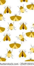 Insect pattern background. Insect illustration pattern. Insect background. Perfect for fabrics, print, textile, wallpaper, and decor. SSTKbackgrounds