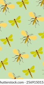 Insect pattern background. Insect illustration pattern. Insect background. Perfect for fabrics, print, textile, wallpaper, and decor. SSTKbackgrounds