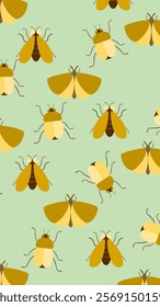 Insect pattern background. Insect illustration pattern. Insect background. Perfect for fabrics, print, textile, wallpaper, and decor. SSTKbackgrounds