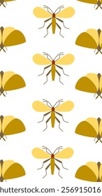 Insect pattern background. Insect illustration pattern. Insect background. Perfect for fabrics, print, textile, wallpaper, and decor. SSTKbackgrounds